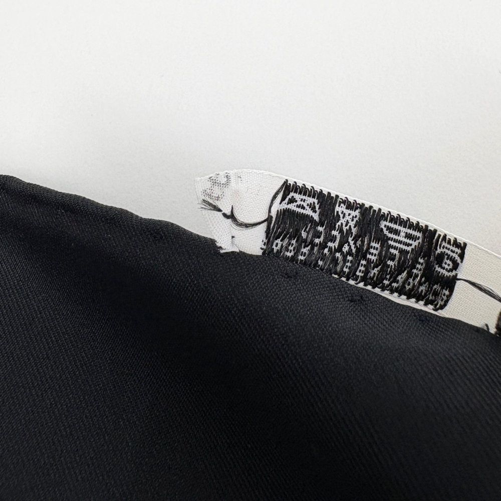 HERMES Black Silk Scarf - Picture 3 of 5